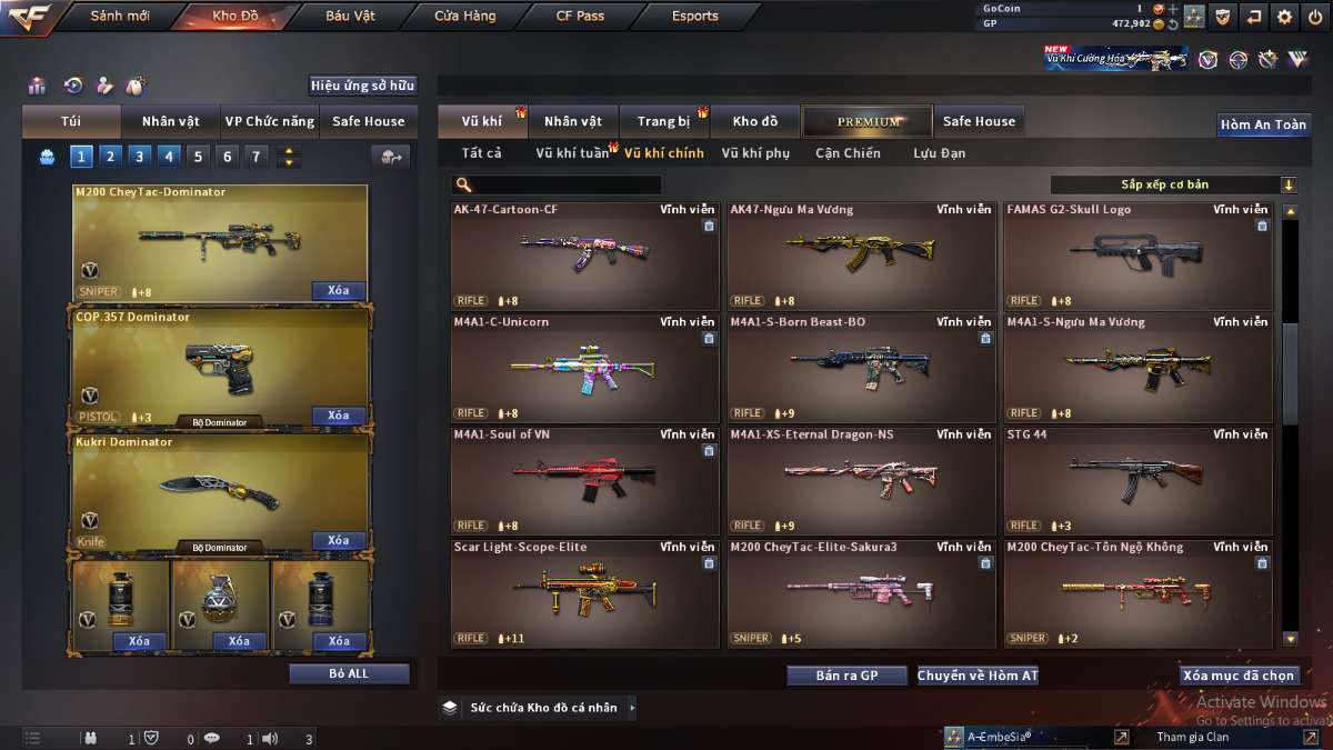 shop acc cf uy tin gia re